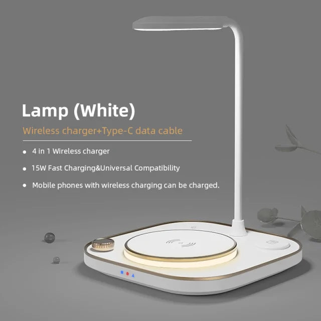 Wireless Charging Station With Lamp