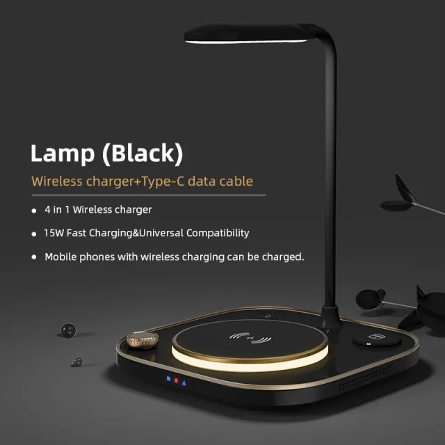 Wireless Charging Station With Lamp