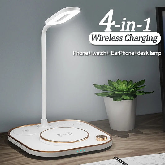 Wireless Charging Station With Lamp